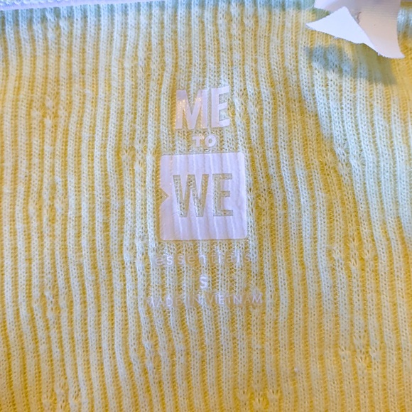 Me to We yellow ribbed crop top - Picture 3 of 3